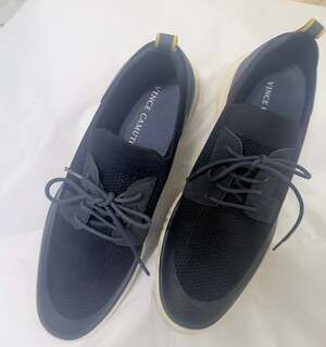 Vince Camuto VY-TYMBER Navy Knit Lace-Up Sneakers Size 9M - Display model